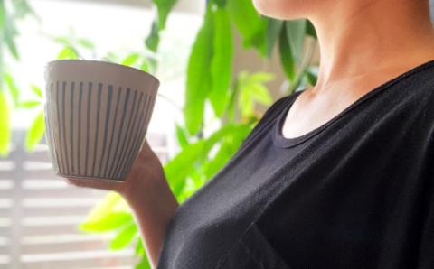 【波佐見焼】マグカップ ペアセット 面取白化粧十草【ROXY・HASAMI】 [SB112]