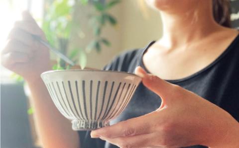 【波佐見焼】茶碗 ペアセット 面取白化粧十草 【ROXY・HASAMI】 [SB113]