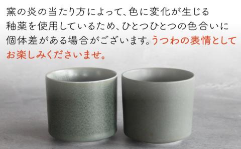 【波佐見焼】Naturalシリーズ マグカップ M 2個セット （グリーン） スープカップ スープマグ ケーキ皿【光春窯】 [XD34]