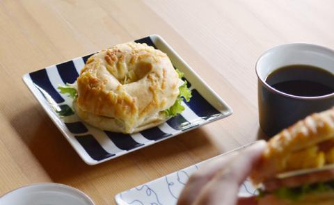 【波佐見焼】natural69 swatch 正角皿 5枚セット パレット／ポロック／ステッチ／タイル／ジップ [QA15]