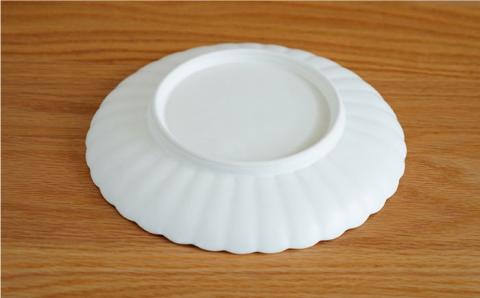 【波佐見焼】花しのぎ ペア 大皿 プレート (白鼠・薄赤)【団陶器】 [PB79]