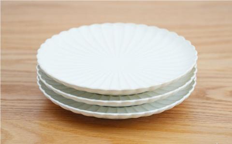 【波佐見焼】花しのぎ 和皿 小皿 （白） 3点セット【団陶器】 [PB93]