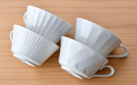 【波佐見焼】 スープマグ 4点セット 【一真窯】 [BB29]