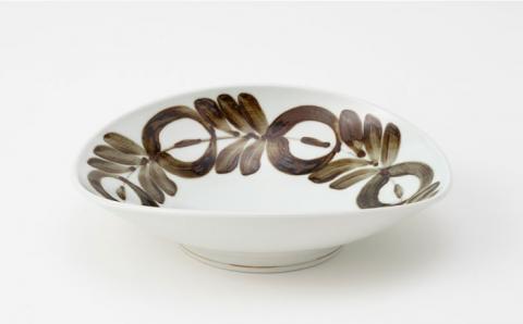 【波佐見焼】zen to 阿部 薫太郎 カレー皿「daily spice plate」ブルー・ブラウンセット 食器 パスタ皿 【中善】 [YE01]