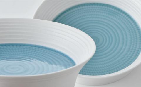 【波佐見焼】ブルースプレッドボール ボウル S 5個セット【一真窯】 [BB51]