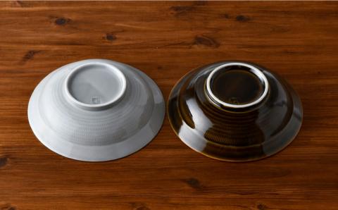 【波佐見焼】WAVE 盛鉢 2色セット【一真窯】 [BB54]