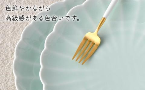 【波佐見焼】RINKA 21.5cm プレート 2枚セット 青磁【長十郎窯】 [AE34]