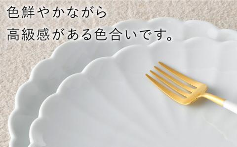 【波佐見焼】RINKA 21.5cm プレート 2枚セット 白磁【長十郎窯】 [AE35]