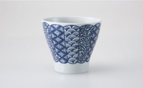 【波佐見焼】染錦文様 カップ揃 そばちょこ 5点セット【西海陶器】 1 20636 [OA243]