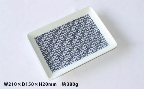 【波佐見焼】KUVIO ウェーブ 長角 皿・ボウル 4点セット 【石丸陶芸】[LB67]