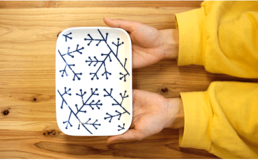 【波佐見焼】EVOTRA 長角皿 プレート 4枚セット【浜陶】【くらわんか】 [AA10]