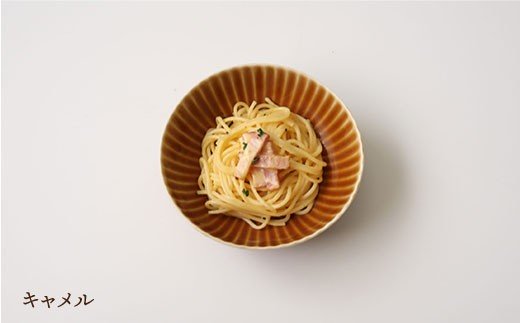 【波佐見焼】しのぎ 小鉢 ボウル 5colors 5枚セット【一龍陶苑】 [CC25]