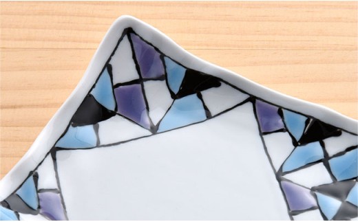 【波佐見焼】ステンドグラス柄 プレート ミニカップ セット【大新窯】 [DC17]