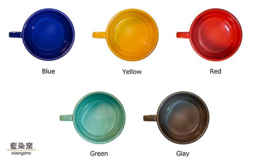 【波佐見焼】 スタックス スープマグ POPな色の５点セット 【藍染窯】 [JC01]