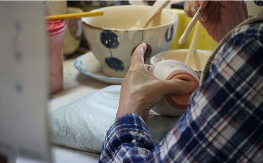 【波佐見焼】ブロンズ ボウル 5枚セット ブルー【藍染窯】 [JC13]