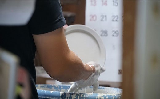 【波佐見焼】ブロンズ 長角皿 プレート 2枚セット ブルー【藍染窯】 [JC14]