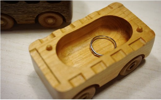 【ギフトにおすすめ】ミニバスリングケース【木の工房あんくるうっど】 [NC03]