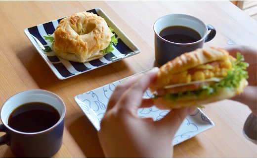 【波佐見焼】natural69 swatch 正角皿2枚セット パレット／ポロック [QA01]