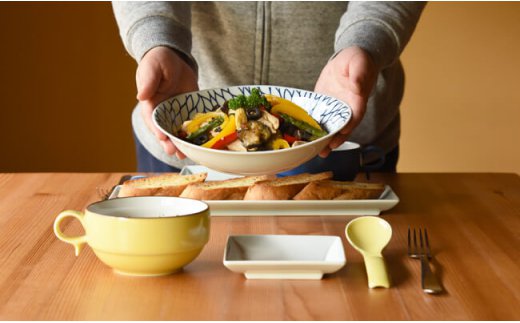 【波佐見焼】natural69 カレーパスタ2枚セット フラバーホワイト／フルージュ [QA17]