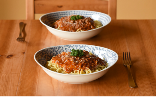 【波佐見焼】natural69カレーパスタ2枚セット ウッズ／ティーズ [QA61]