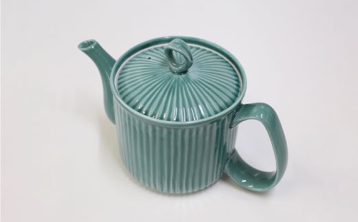 【波佐見焼】KEMIシリーズ《グリーン》ポット・カップ3点セット【陶芸ゆたか】 [VA61]