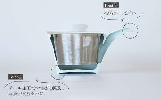 【波佐見焼】オリジナル 新型急須（中）【とう器ハウス】 [YB01]