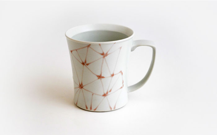 【波佐見焼】麻の葉 マグカップ ペアセット【Cheer house】 [AC119]