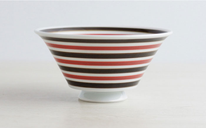 【波佐見焼】カラーボーダー おしゃれDON どんぶり 2色セット【Cheer house】 [AC128]