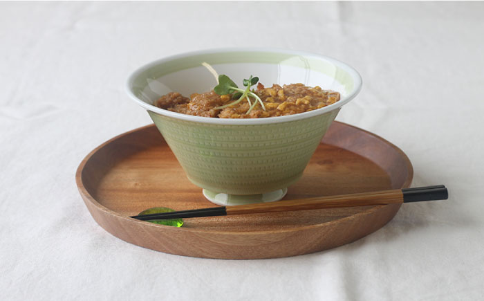 【波佐見焼】トチリ イケメン丼 どんぶり 3色セット【Cheer house】 [AC130]