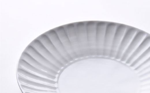 【波佐見焼】白磁手彫 おうちでランチ1 プレート マグカップ 食器 皿 【一真陶苑】 [BB35]