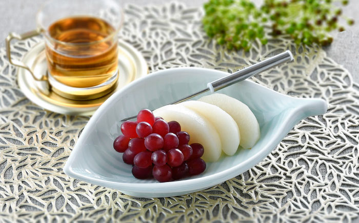 【波佐見焼】青白磁 葉 皿＆小鉢 2点セット 食器【正右衛門窯】 [BG09]