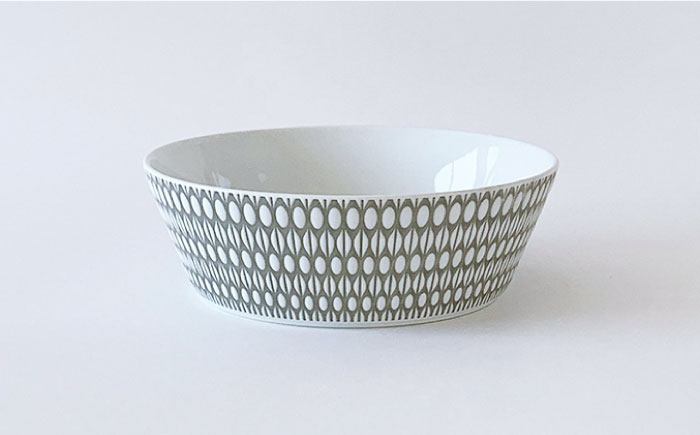 【波佐見焼】センティアラポール （ピンク・グレー） 20cm プレート 浅型 ボウル ペアセット【西山】【NISHIYAMAJAPAN】 [CB116]