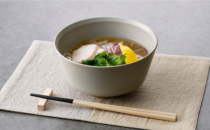 【波佐見焼】kadテラ 丼 2個セット アイボリー・サンド【NISHIYAMAJAPAN】 [CB133]