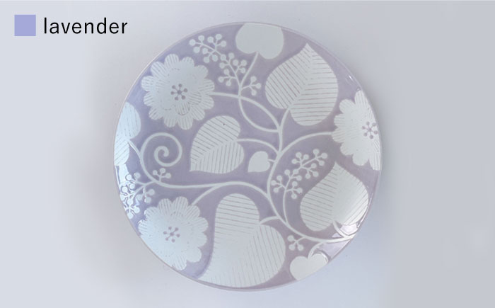 【波佐見焼】フロールブランシュ 22cmプレート 3枚セット【西山】【NISHIYAMAJAPAN】 [CB99]