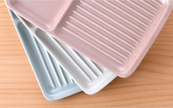 【波佐見焼】マルチパン皿 5枚セット アメ・ホワイト・ベージュ・ピンク・スカイブルー【大新窯】 [DC183]