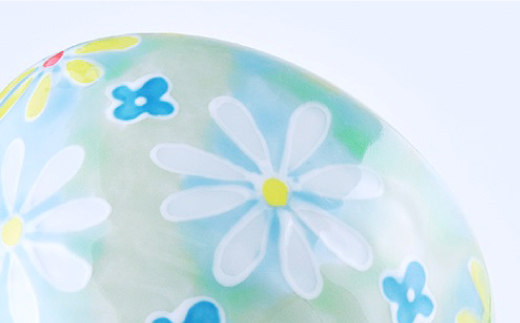 【波佐見焼】「フラワーガーデン」茶碗 ピンク・グリーン セット【大新窯】 [DC60]