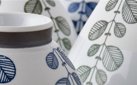 【波佐見焼】ミント くらわんか 茶碗  どんぶり 各2色 計4点セット【新生和】 [DE03]