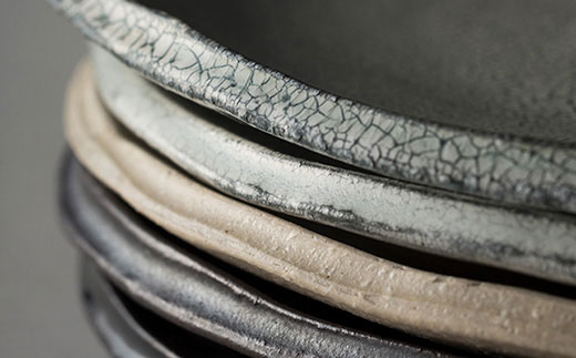 【波佐見焼 マルヒロ】BARBAR たたら 楕円皿・小鉢セット（10点）全5柄 [EB115]