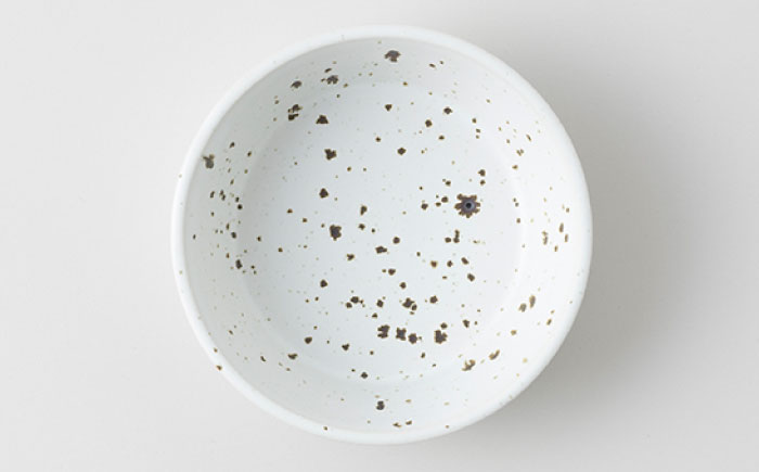 【波佐見焼 マルヒロ】BARBAR TRACE ボウル M ペアセット（2点）ブラック×ホワイト [EB162]