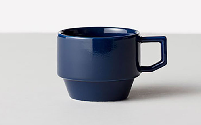 【波佐見焼 マルヒロ】HASAMI SEASON 01 ブロックマグペアセット（2点）ブラウン×ネイビー [EB199]