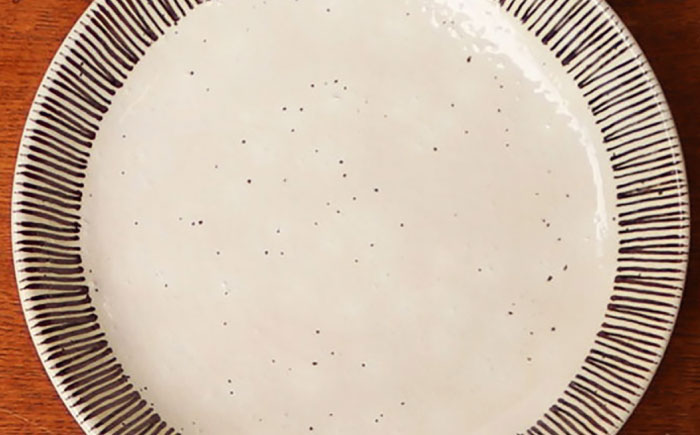 【波佐見焼 マルヒロ】BARBAR サビ十草 中皿・大皿ペアセット（4点） [EB212]