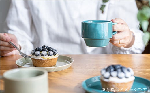 【波佐見焼 マルヒロ】HASAMI SEASON 01 プレートミニ・プレート ペアセット（4点）イエローベージュ×グリーン [EB98]