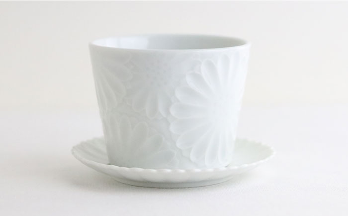 【波佐見焼】マリーゴールド ミニカップ＆ソーサー 3色セット「清-sei-」【翔芳窯】 [FE130]