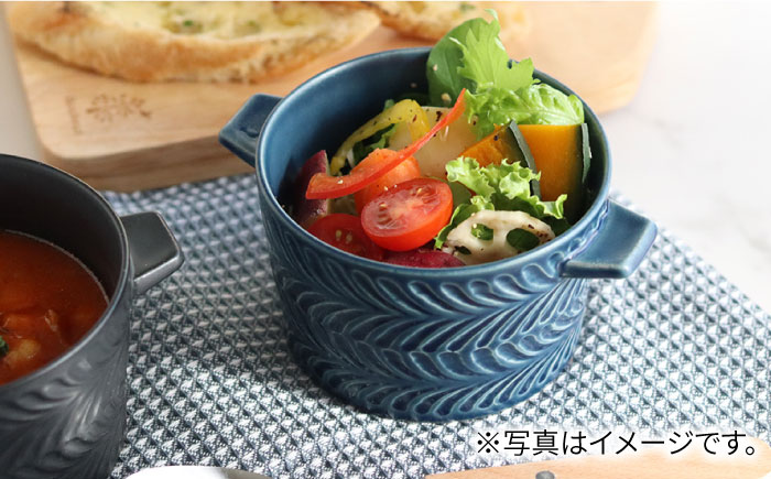 【波佐見焼】ローズマリー ココット Tボウル 4色セット A【翔芳窯】 [FE154]