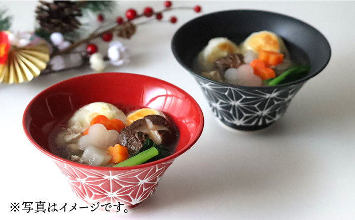 【波佐見焼】ホワイトライン麻 ミニ丼 どんぶり グレー【翔芳窯】 [FE165]