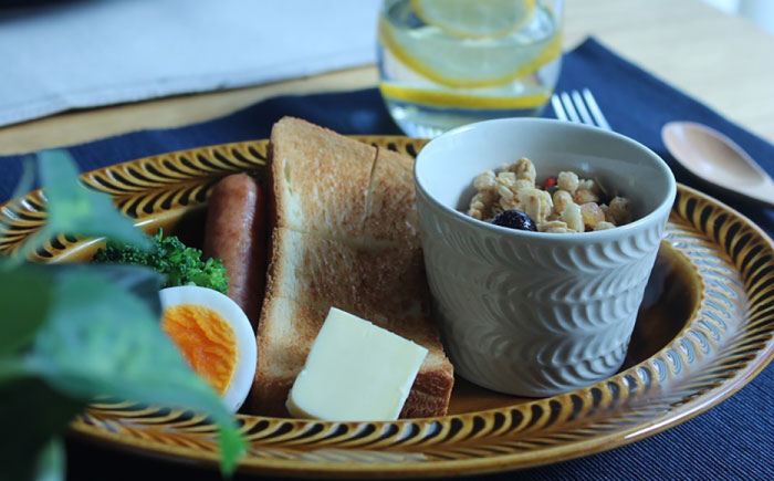 【波佐見焼】ローズマリー リムオーバル プレート アメ【翔芳窯】 [FE205]