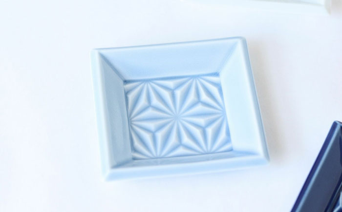 【波佐見焼】角麻 小角皿 4枚セット 食器 皿【翔芳窯】 [FE322]