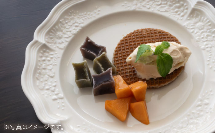 【波佐見焼】ombre de fleur ブーケプレート ミルキーホワイト 5枚セット 食器 皿【翔芳窯】 [FE348]