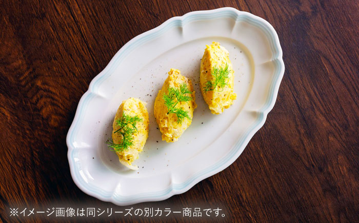 【波佐見焼】ombre de fleur オーバルプレート melodie green 2枚セット【翔芳窯】 [FE482]