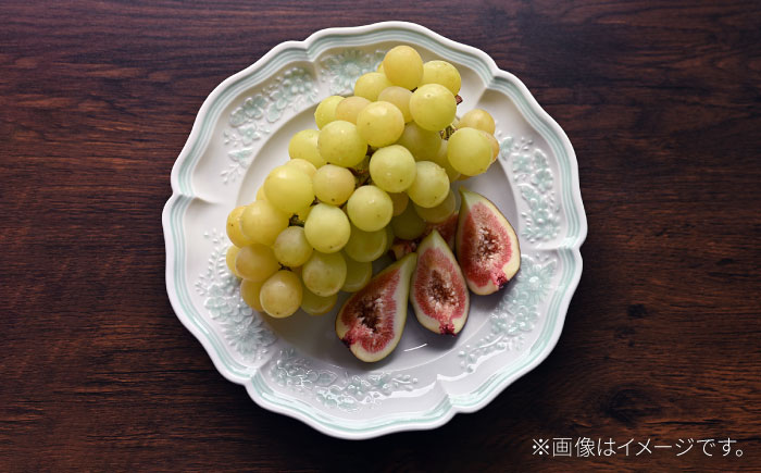 【波佐見焼】ombre de fleur ブーケプレート palette green 4枚セット【翔芳窯】 [FE526]